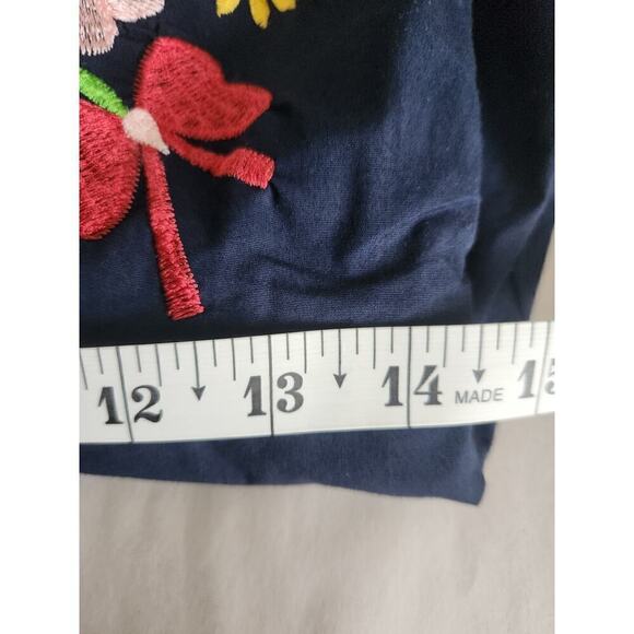 Wayward Fancies by eShakti navy Embroidered A Line dress sz 4 boho hippie office - Picture 11 of 12